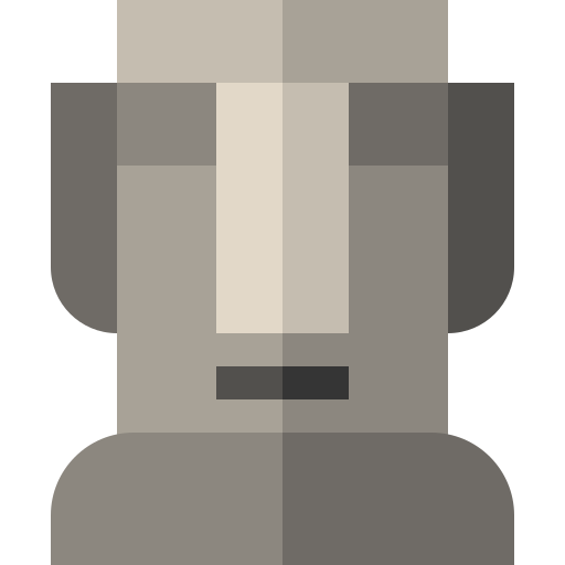 Moai Basic Straight Flat icon