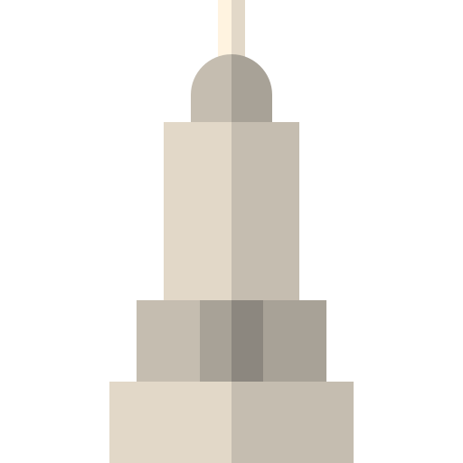 empire state building Basic Straight Flat Icône