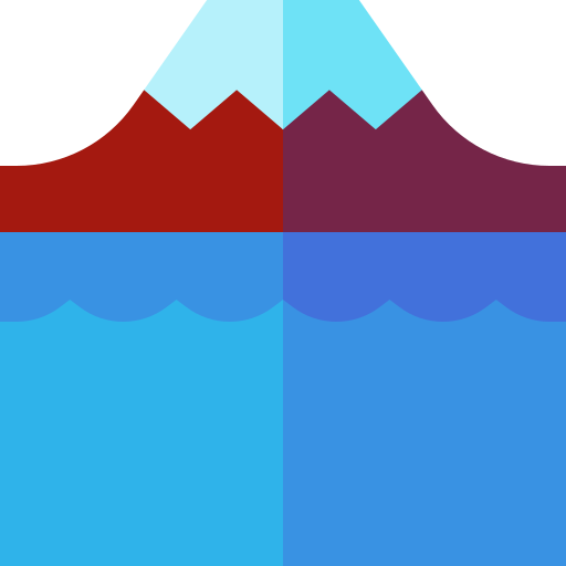 富士山 Basic Straight Flat icon