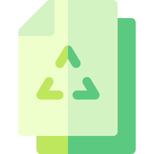 Paper recycle Basic Rounded Flat icon
