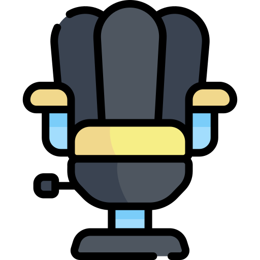 Barber chair Kawaii Lineal color icon