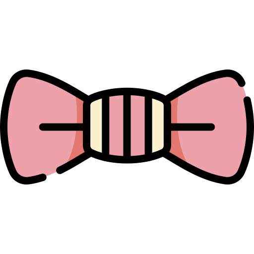 Bow tie Kawaii Lineal color icon