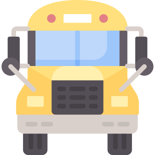 autobús escolar Special Flat icono