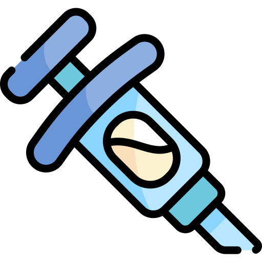Syringe Kawaii Lineal color icon