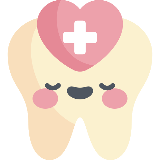 cuidado dental Kawaii Flat Ícone