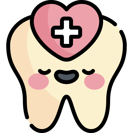 opieka dentystyczna Kawaii Lineal color ikona