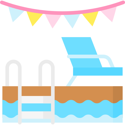 fiesta de piscina Special Flat icono