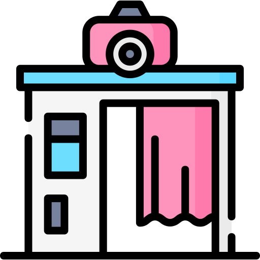 cabina fotografica Special Lineal color icona