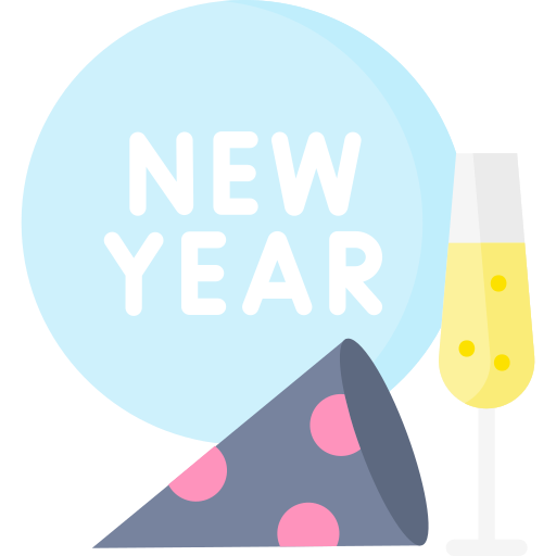 New year Special Flat icon