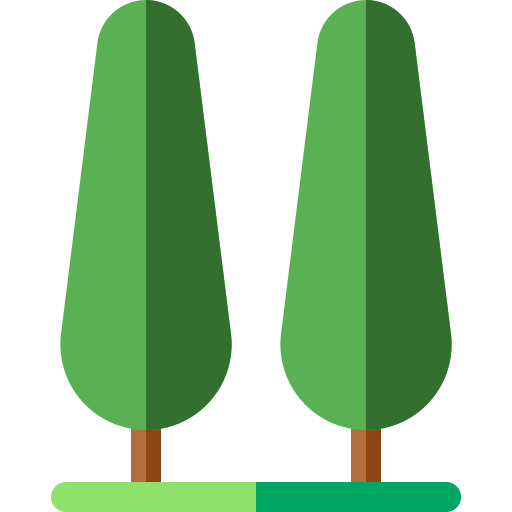 Árbol Basic Rounded Flat icono