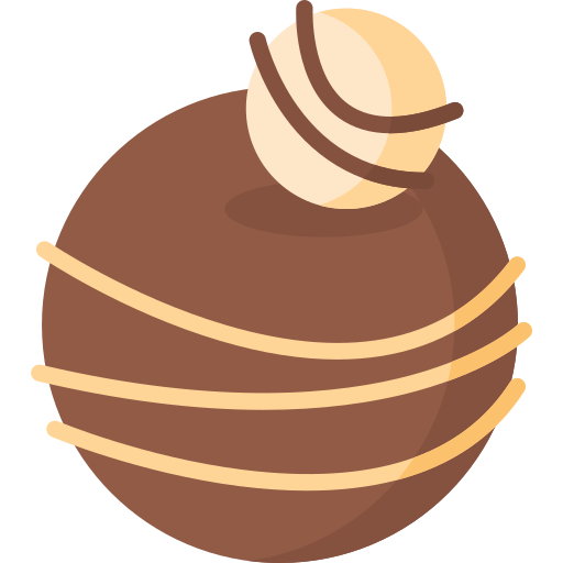 Шоколадные шары Special Flat иконка