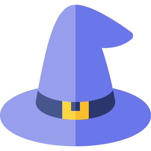 chapeau de sorcière Basic Rounded Flat Icône