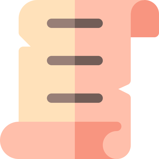 parchemin Basic Rounded Flat Icône