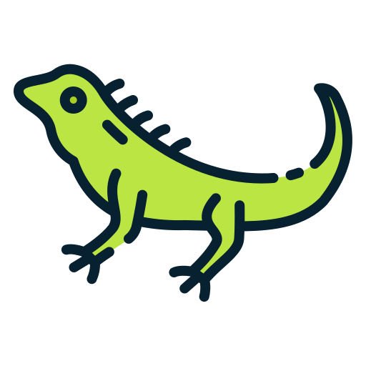 iguana Good Ware Lineal Color icono