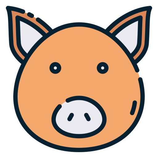 Pig Good Ware Lineal Color icon