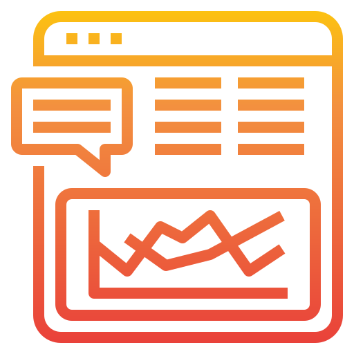 google analytics itim2101 Gradient Ícone