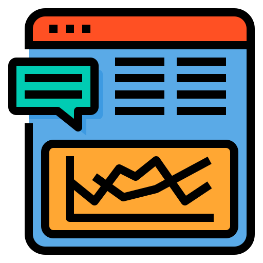 google analytics itim2101 Lineal Color Ícone