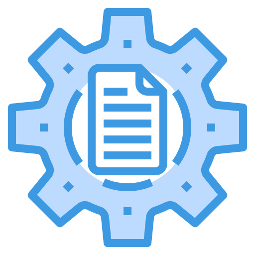 File management itim2101 Blue icon