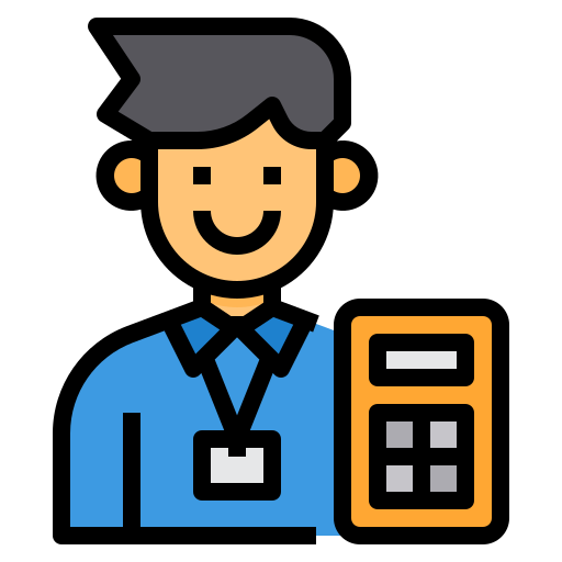 Accountant itim2101 Lineal Color icon