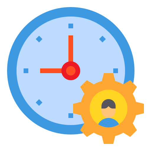Time management itim2101 Flat icon