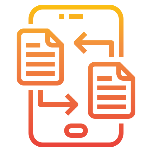 File transfer itim2101 Gradient icon