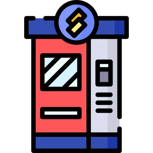ticket automat Special Lineal color icon
