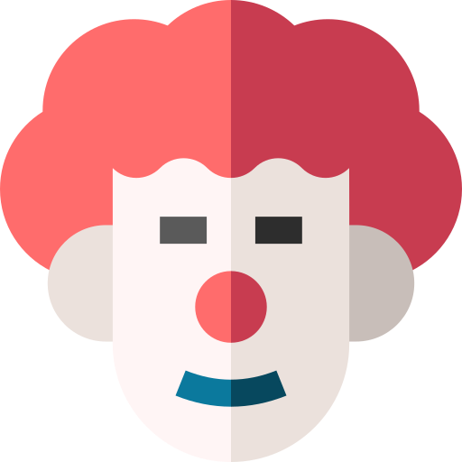 clown Basic Straight Flat icon