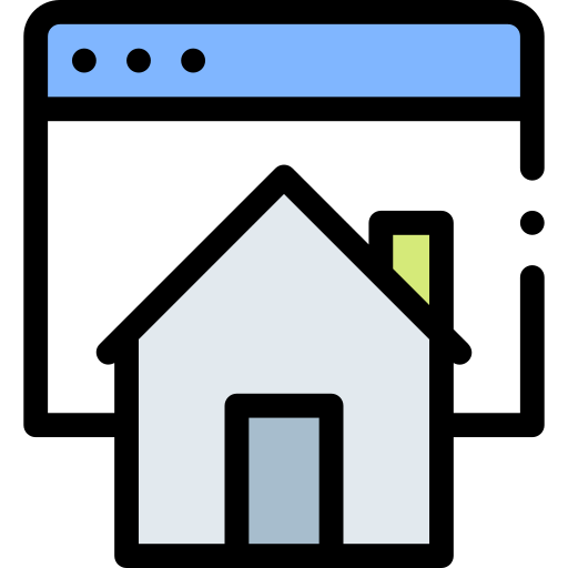 Homepage Detailed Rounded Lineal color icon