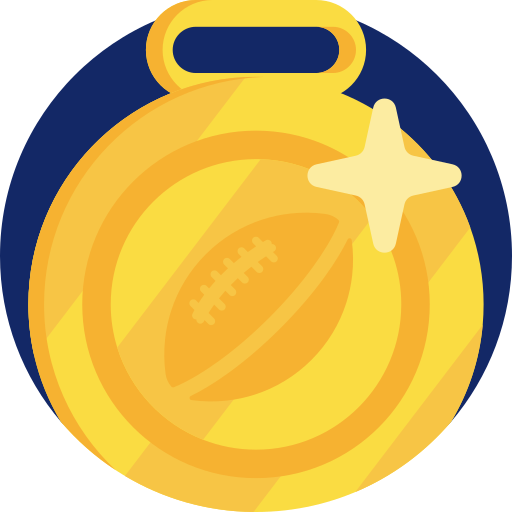 amerikaans voetbal Detailed Flat Circular Flat icoon
