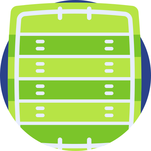 American football Detailed Flat Circular Flat icon