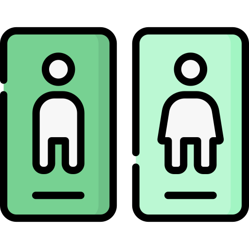 signes de toilettes Special Lineal color Icône