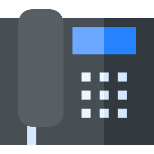 電話 Basic Straight Flat icon