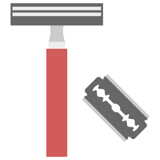 maquinilla de afeitar Generic Flat icono
