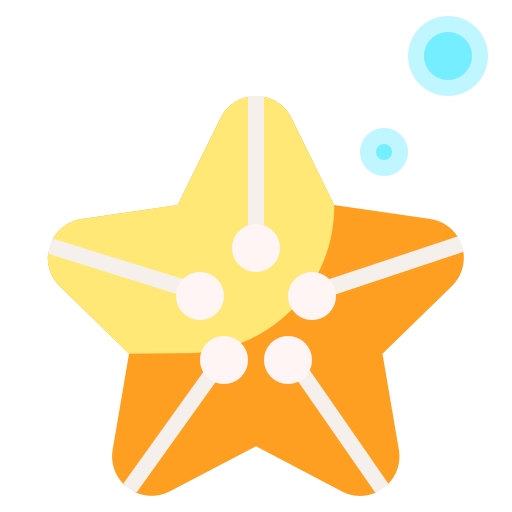 rozgwiazda Generic Flat ikona