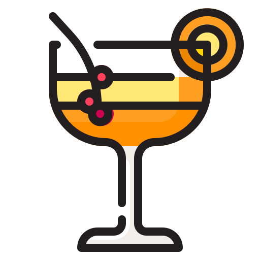cocktail Generic Outline Color icon