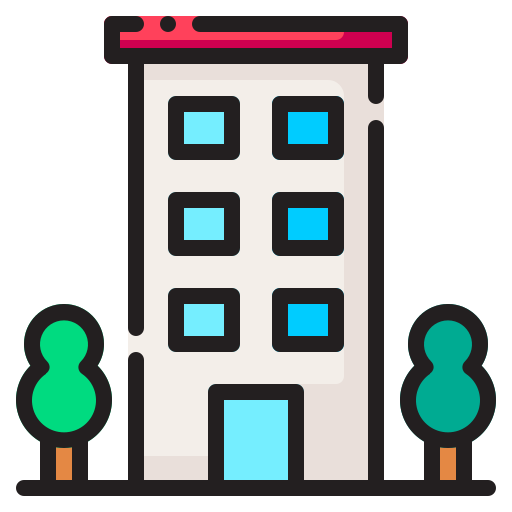 hotel Generic Outline Color icon
