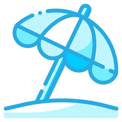 зонт от солнца Generic Blue иконка
