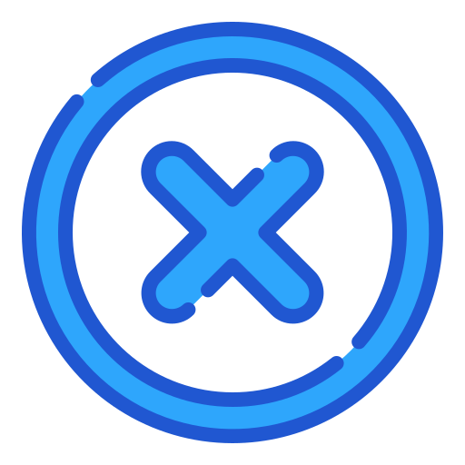 Cross Generic Blue icon