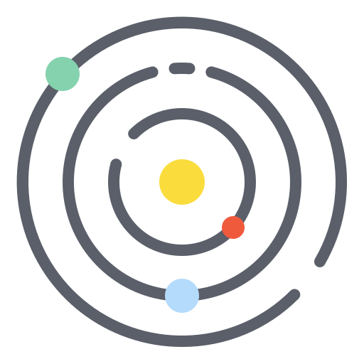 sistema solar Generic Flat Ícone