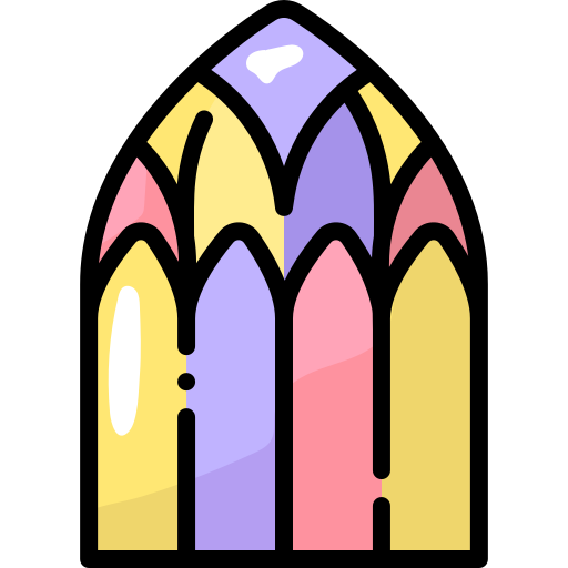 fenêtre de l'église Generic Outline Color Icône