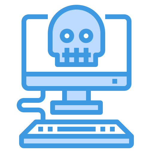 Skull itim2101 Blue icon