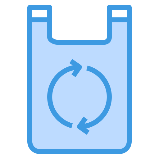 sacchetto di plastica itim2101 Blue icona