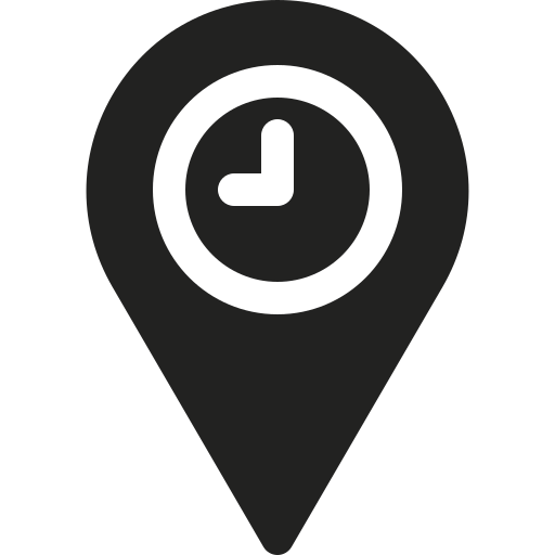 Arrival time Basic Rounded Filled icon