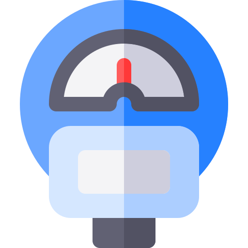 パーキングメーター Basic Rounded Flat icon
