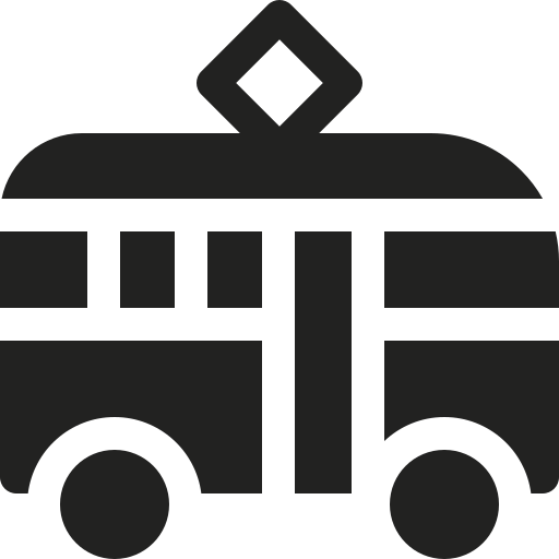 Трамвай Basic Rounded Filled иконка