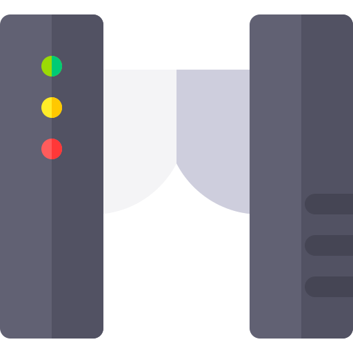 toegangscontrole Basic Rounded Flat icoon