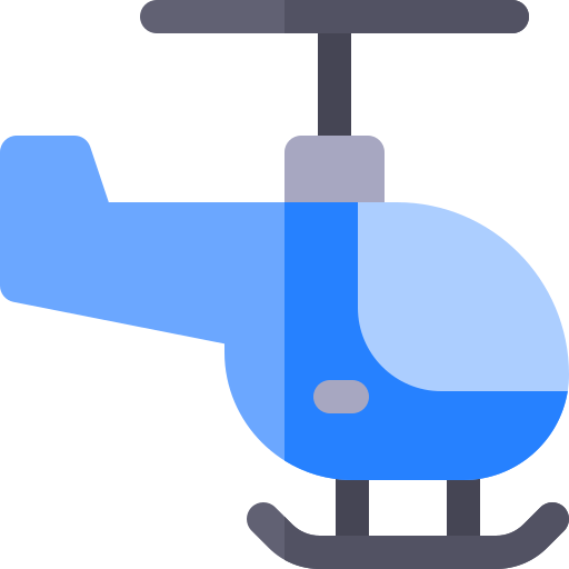 Helicopter Basic Rounded Flat icon