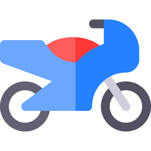 Motorbike Basic Rounded Flat icon