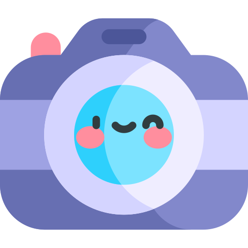 camera Kawaii Flat icoon