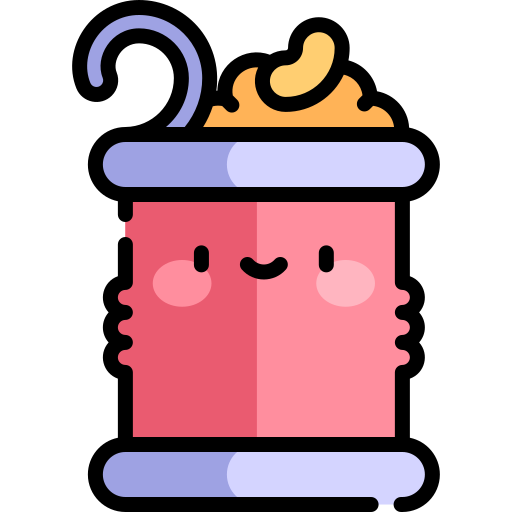 Canned food Kawaii Lineal color icon